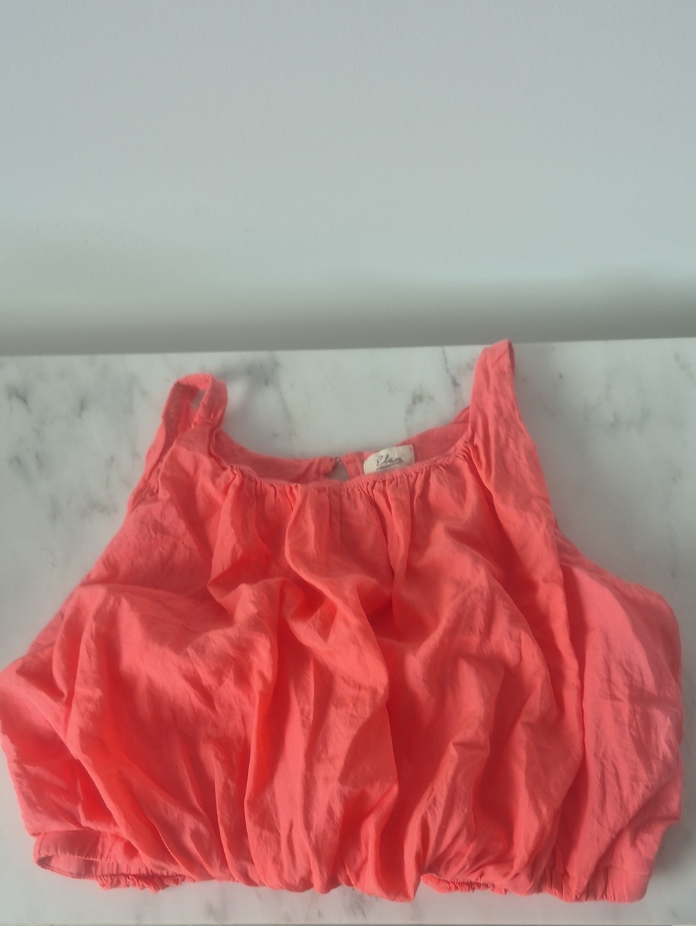 Elan Coral Cropped Tank Top